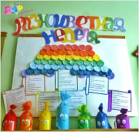 Разноцветная неделя. Изучаем цвета радуги.